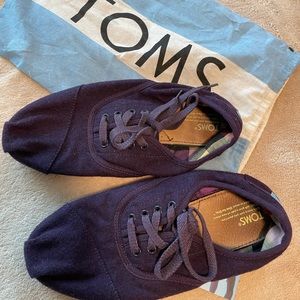 TOMS purple fabric sneaker